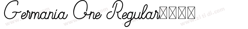 Germania One Regular字体转换